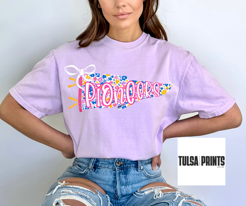 DTF FLORAL SPIRIT PENNANT TRANSFER