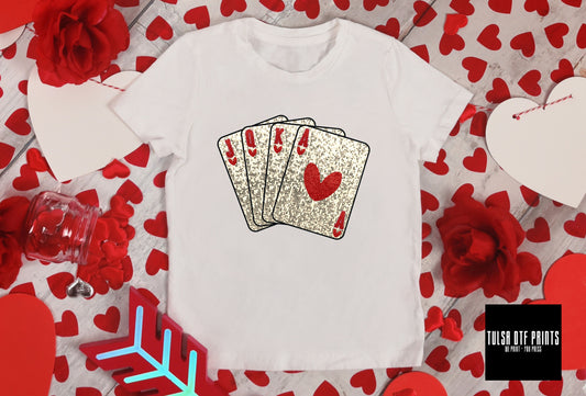 DTF DECK OF CARDS FAUX SEQUIN TRANSFER