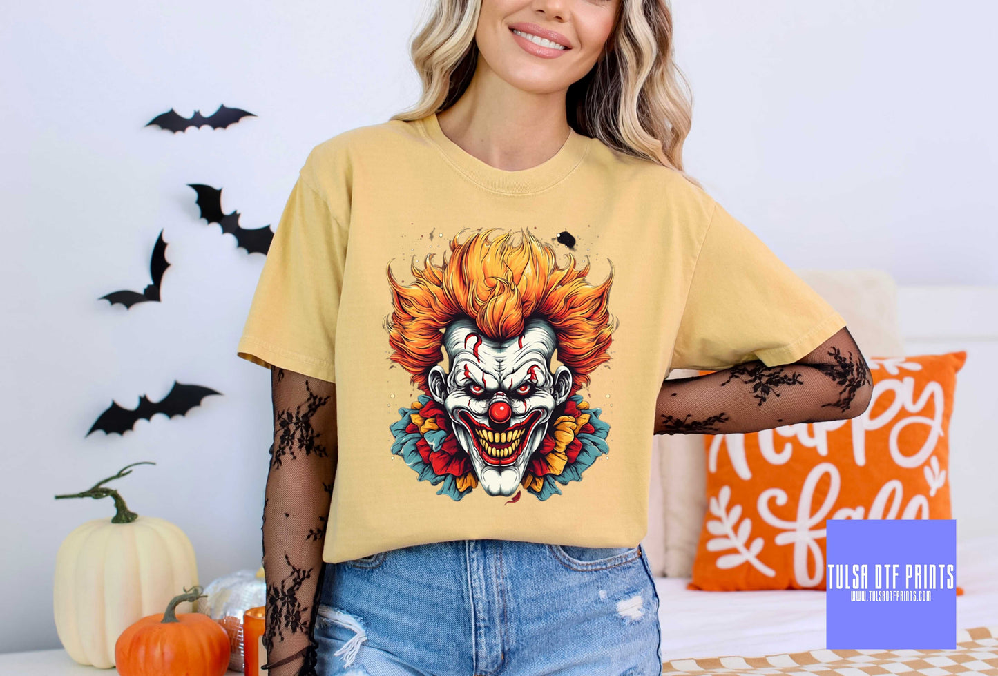 DTF HALLOWEEN CREEPY CLOWN TRANSFER