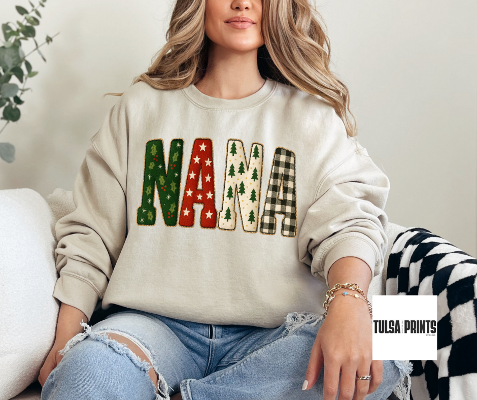 DTF CHRISTMAS FAUX EMBOSSED TRANSFER