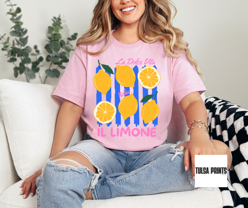 DTF LIMONE ITALIA BLUE TRANSFER