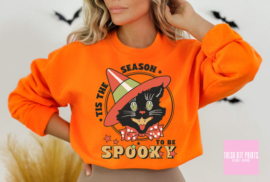 DTF 'TIS THE SEASON TO BE SPOOKY BLACK CAT TRANSFER