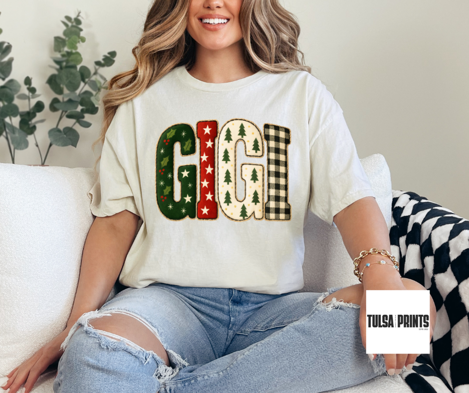 DTF CHRISTMAS FAUX EMBOSSED TRANSFER