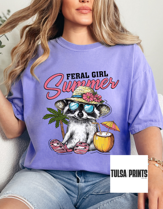 DTF FERAL GIRL SUMMER TRANSFER