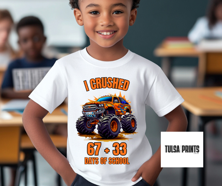 DTF MONSTER TRUCK 67 + 33 OF SCHOOL TRANSFER