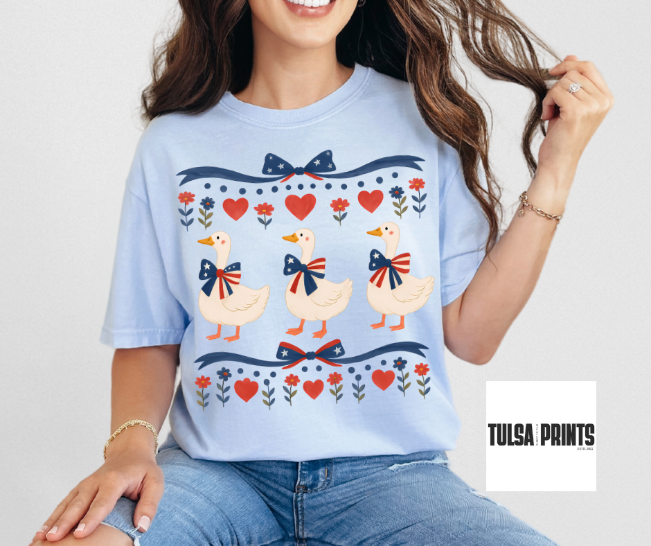DTF PATRIOTIC GEESE TRANSFER