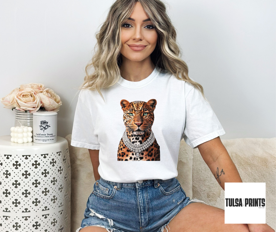 DTF FANCY LEOPARD TRANSFER