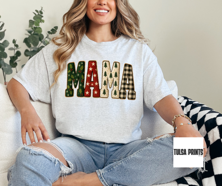 DTF CHRISTMAS FAUX EMBOSSED TRANSFER