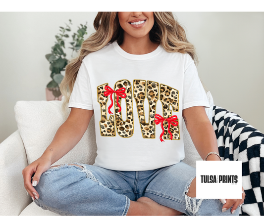 DTF LOVE W/ LEO PRINT TRANSFER