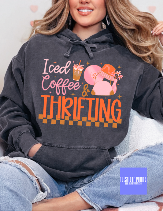 DTF ICED COFFEE THRIFTING TRANSFER