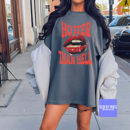 DTF HOTTER THAN HELL TRANSFER