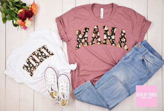 DTF MAMA & MINI HALLOWEEN PRINTS LETTER TRANSFER
