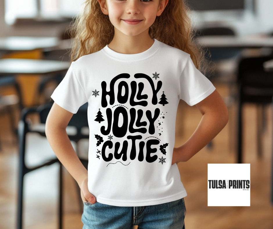 DTF HOLLY JOLLY CUTIE TRANSFER