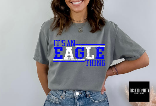 DTF IT'S A EAGLE THING BLUE/WHITE TRANSFER