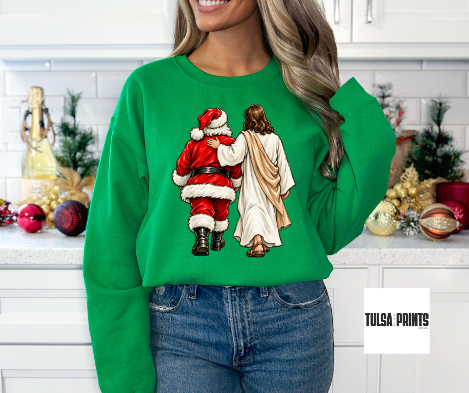 DTF SANTA AND JESUS DUO TRANSFER