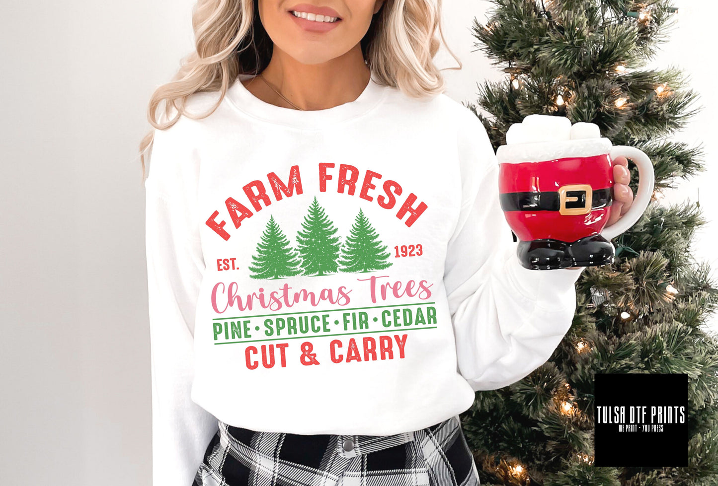 DTF FARM FRESH - CUT & CARRY CHRISTMAS TRANSFER