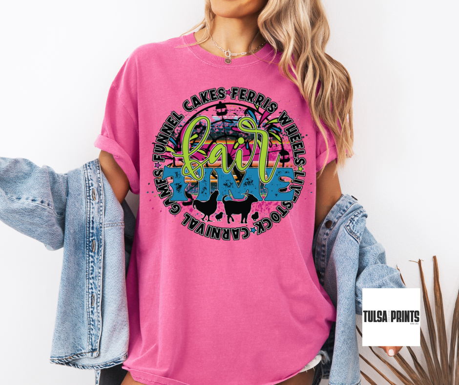 DTF COLORFUL FAIR TIME TRANSFER