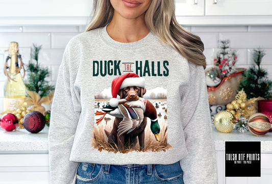 DTF DUCK THE HALLS CHRISTMAS TRANSFER
