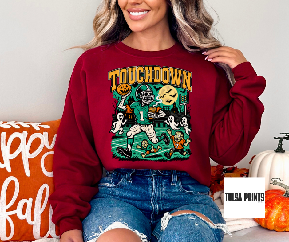 DTF TOUCHDOWN HALLOWEEN TRANSFER