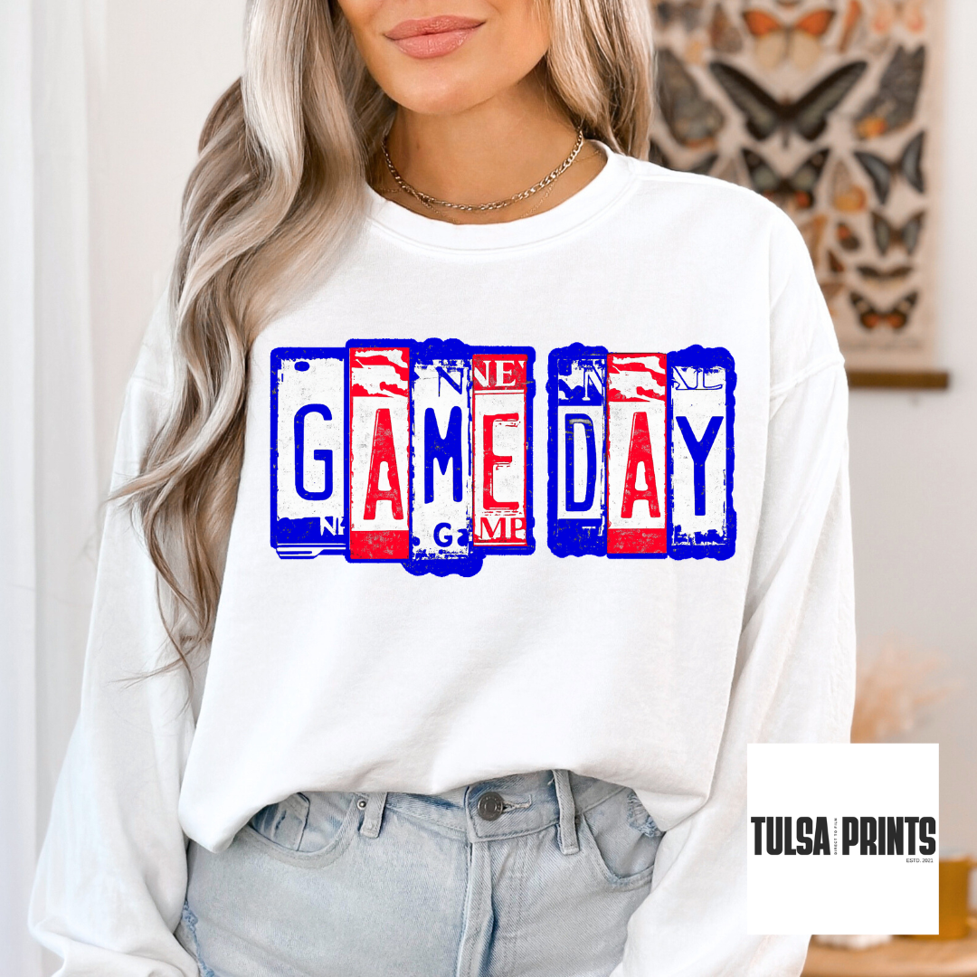DTF GAME DAY PLATES TRANSFER