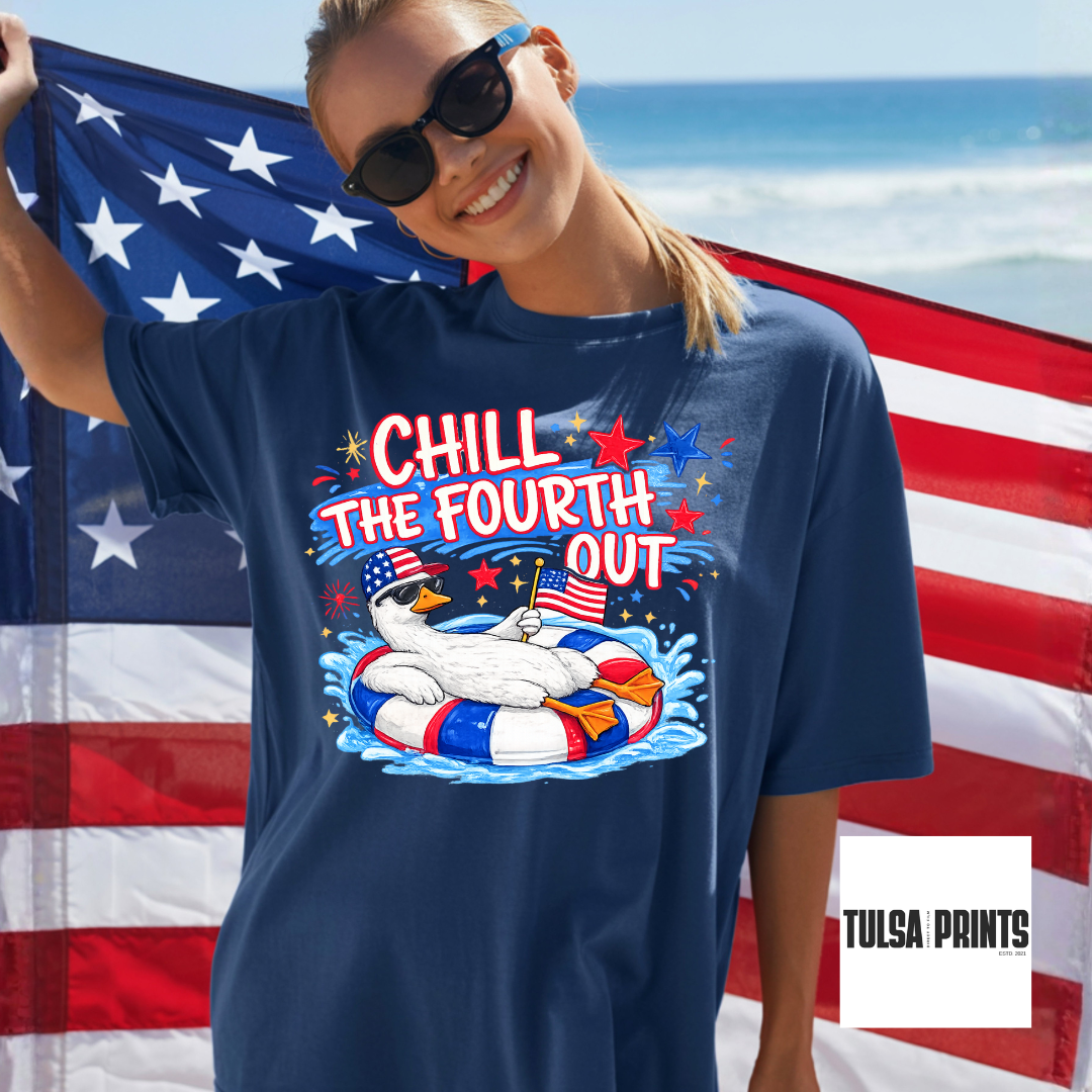 DTF CHILL THE FOURTH OUT GOOSE TRANSFER
