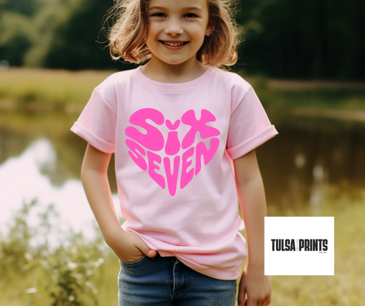 DTF 67 HEART SHAPED TRANSFER