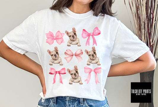 DTF FRENCHIE COQUETTE TRANSFER