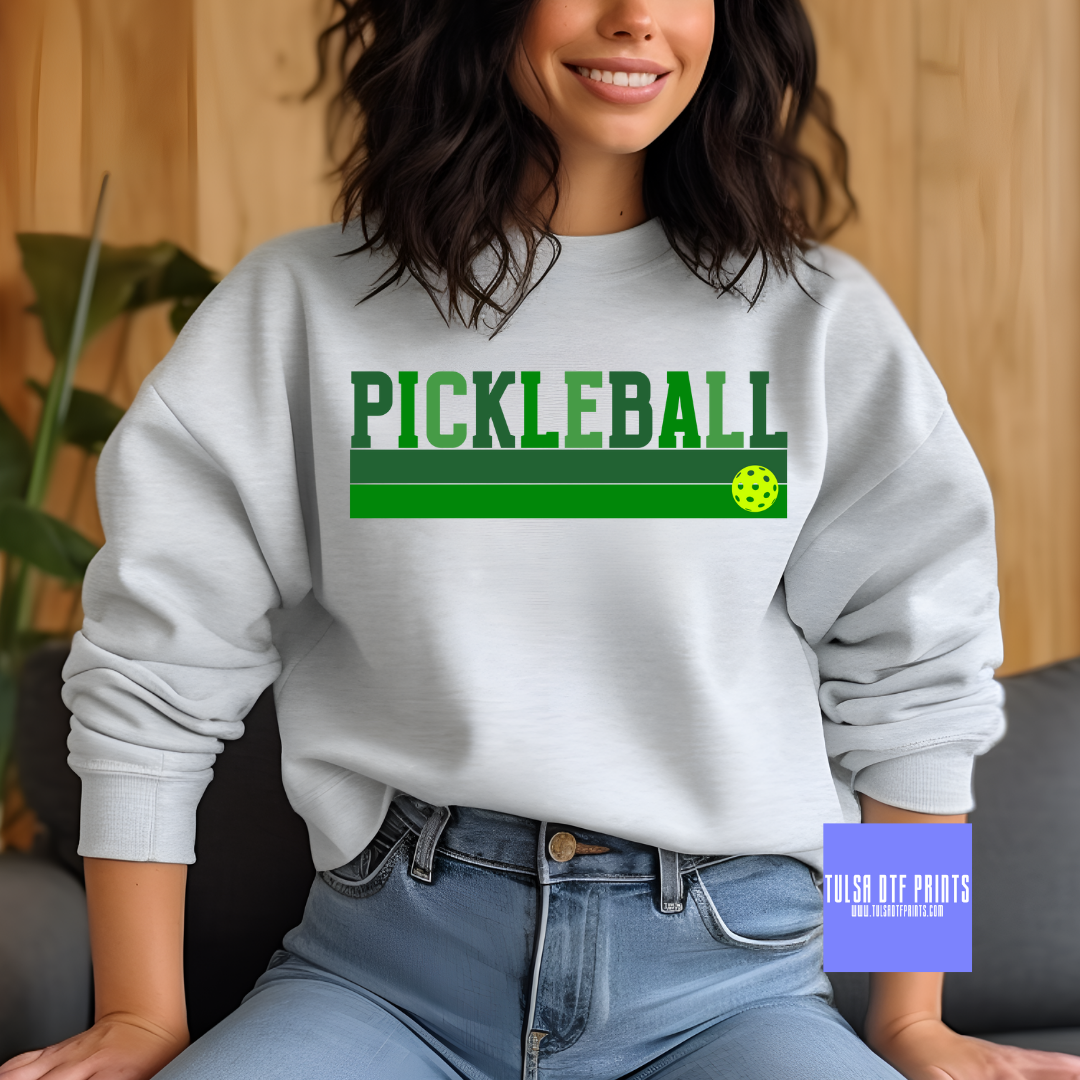 DTF GREEN PICKLEBALL TRANSFER