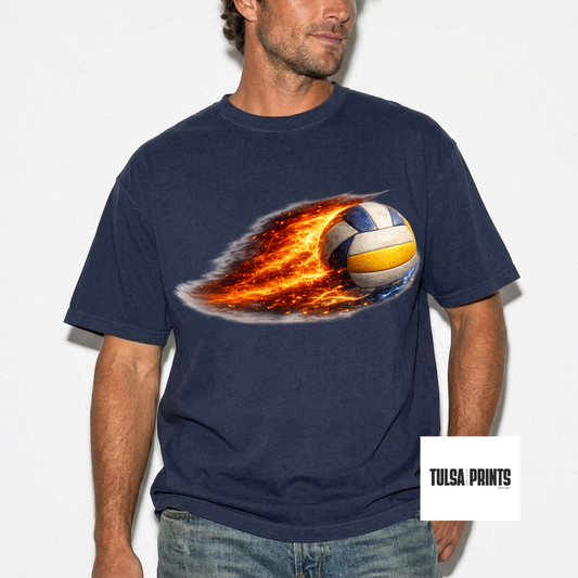 DTF SPORTS W/ FLAMES (3 SPORTS AVAIL.) TRANSFER