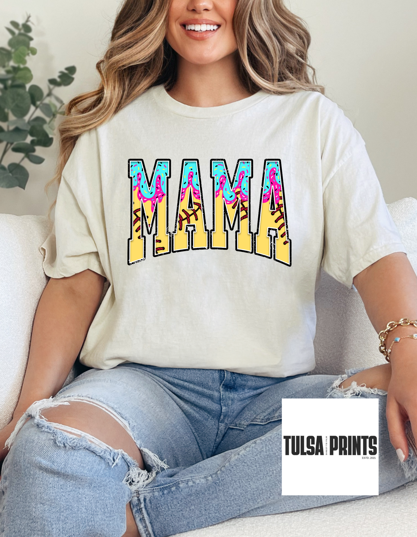 DTF MAMA ICE CREAM DRIP TRANSFER