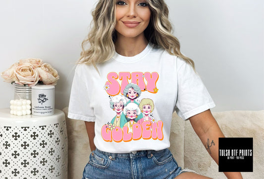 DTF GOLDEN BABES STAY GOLDEN TRANSFER