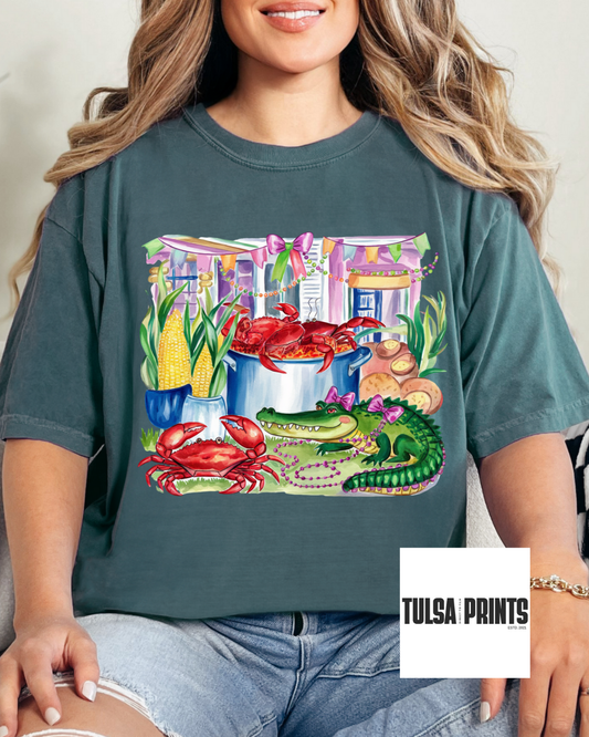 DTF CRAWFISH BOWL TRANSFER