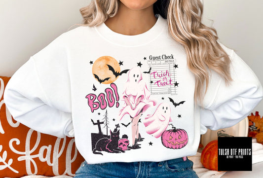 DTF BOO! GHOST TRICK OR TREAT GUEST CHECK TRANSFER
