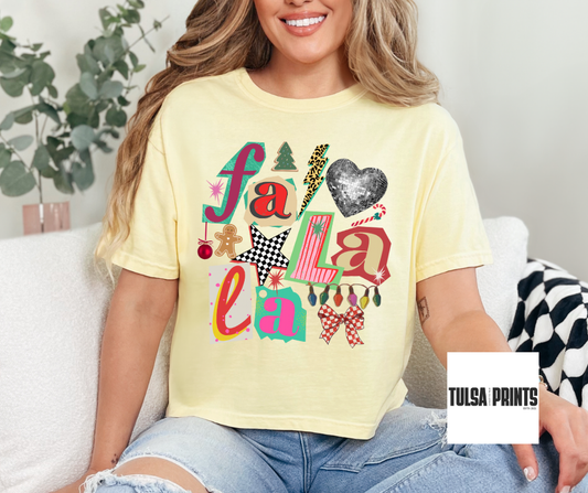 DTF FA LA LA CHRISTMAS COLLEGE TRANSFER