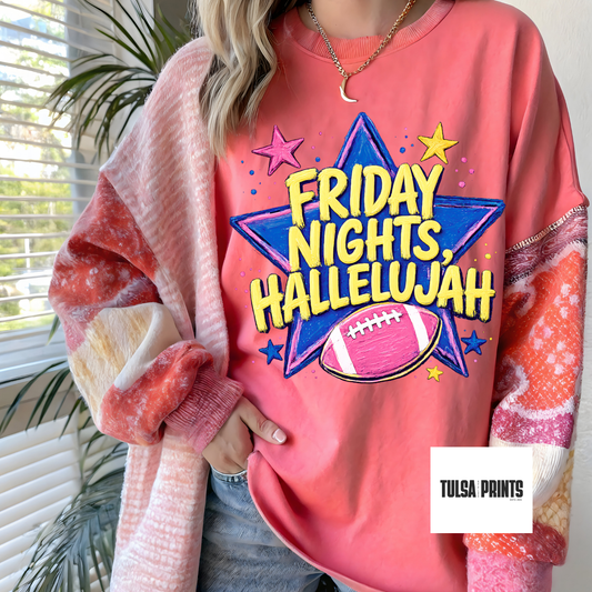 DTF FRIDAY NIGHTS HALLELUJAH TRANSFER