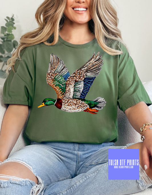 DTF GILTTER DUCK TRANSFER