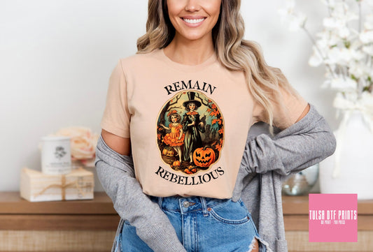 DTF REMAIN REBELLIOUS VINTAGE TRANSFER