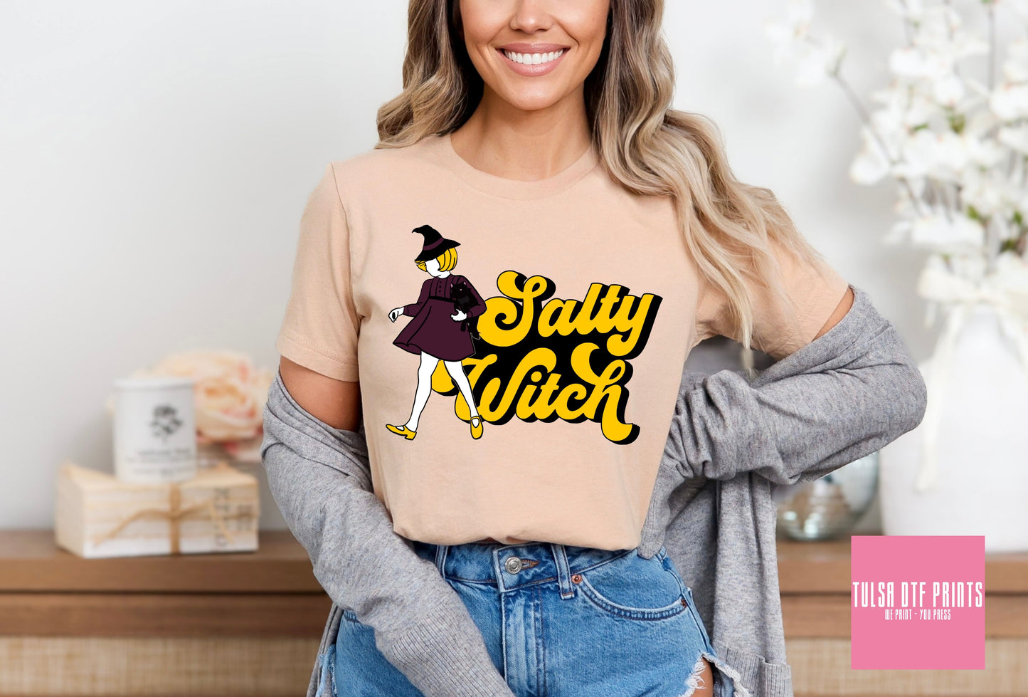 DTF SALTY WITCH YELLOW TRANSFER