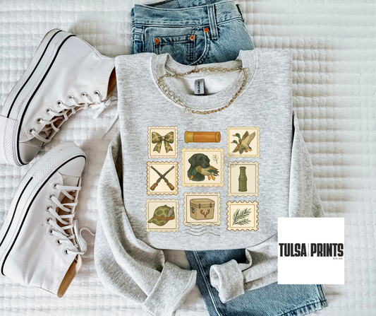 DTF POSTAGE STAMP HUNTING CARD TRANSFER