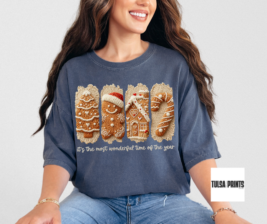 DTF HAND STITCHED HOLIDAY TREATS TRANSFER (2 COLORS AVAIL.)