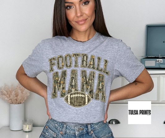 DTF FOOTBALL MAMA CAMO TRANSFER