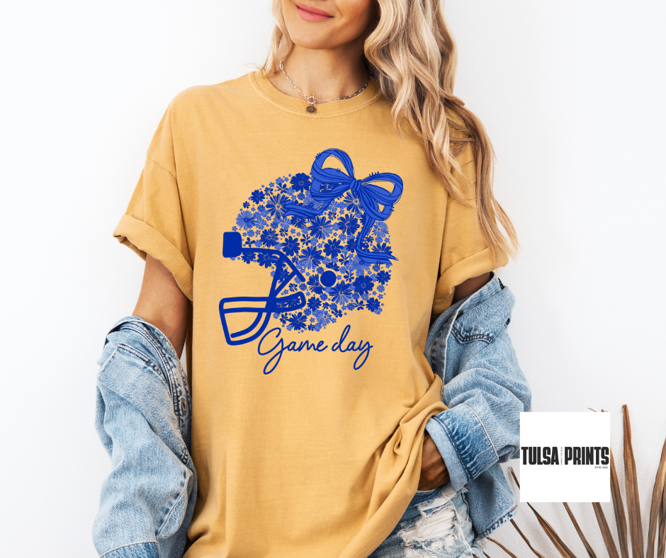 DTF FLORAL HELMET BOW TRANSFER BATCH 3 (8 SINGLE COLORS AVAIL.)