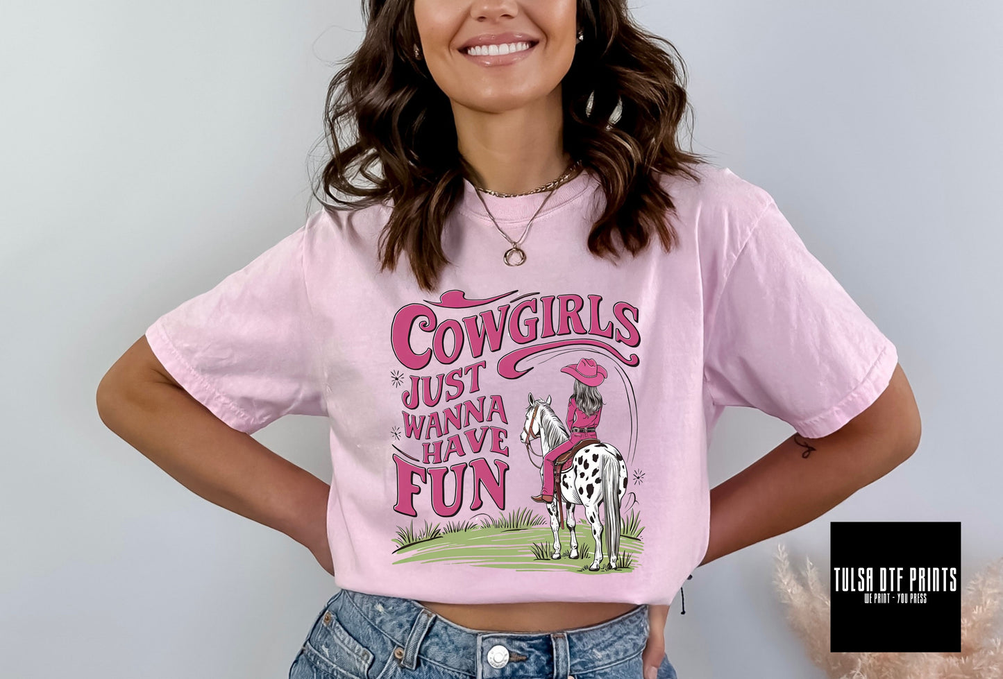 DTF PINK COWGIRLS FUN TRANSFER