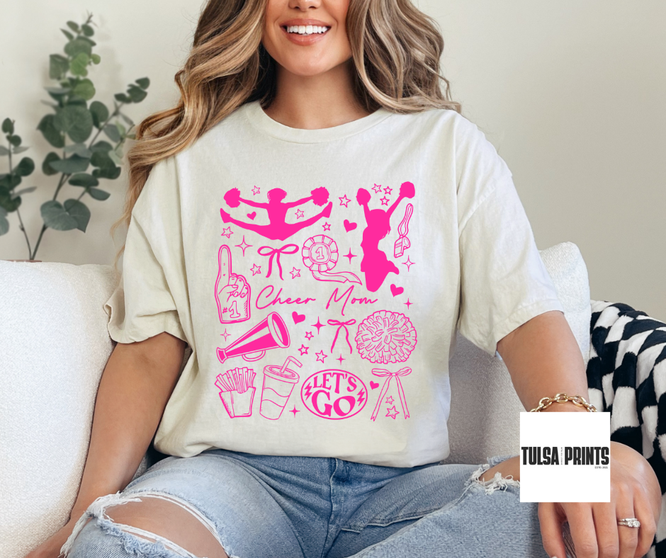 DTF CHEER MOM COLLAGE TRANSFER