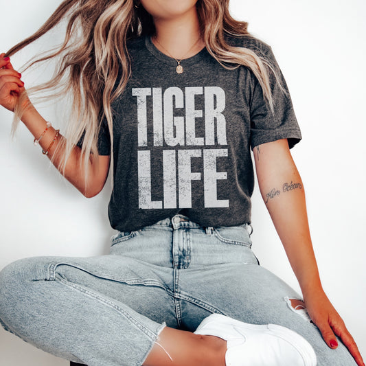 DTF TIGER LIFE Super Faded Distressed transfer