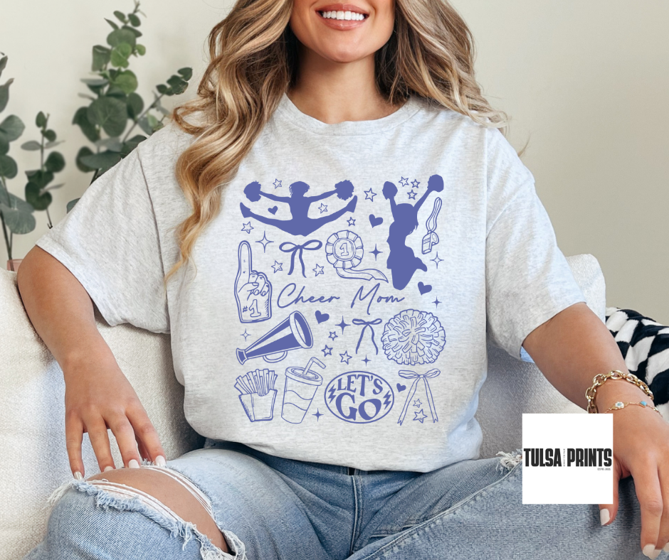 DTF CHEER MOM COLLAGE TRANSFER