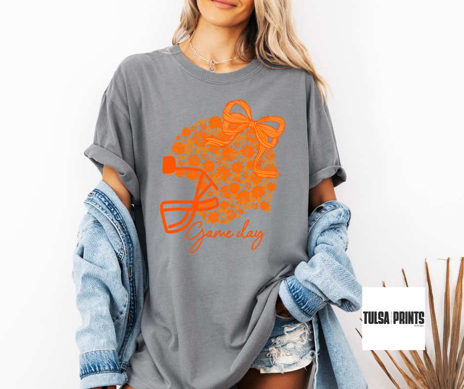 DTF FLORAL HELMET BOW TRANSFER BATCH 3 (8 SINGLE COLORS AVAIL.)