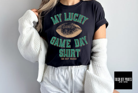 DTF MY LUCKY GAME DAY SHIRT FOOTBALL TRANSFER