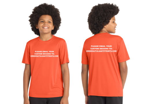 SPORT-TEK YOUTH COMPETITOR TEE YST350 (Completed Shirt) (Front & Back)