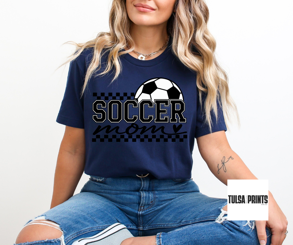 DTF SOCCER MOM HEART TRANSFER